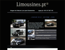 Tablet Screenshot of casamentos.limousines.pt