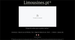 Desktop Screenshot of limousines.pt